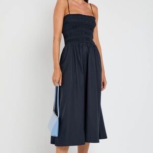 Reformation Kerrie Smocked Cotton Blend Sundress.